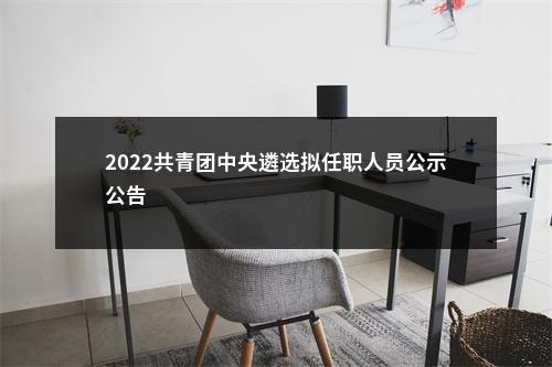 2022共青团中央遴选拟任职人员公示公告                进入阅读模式 图片